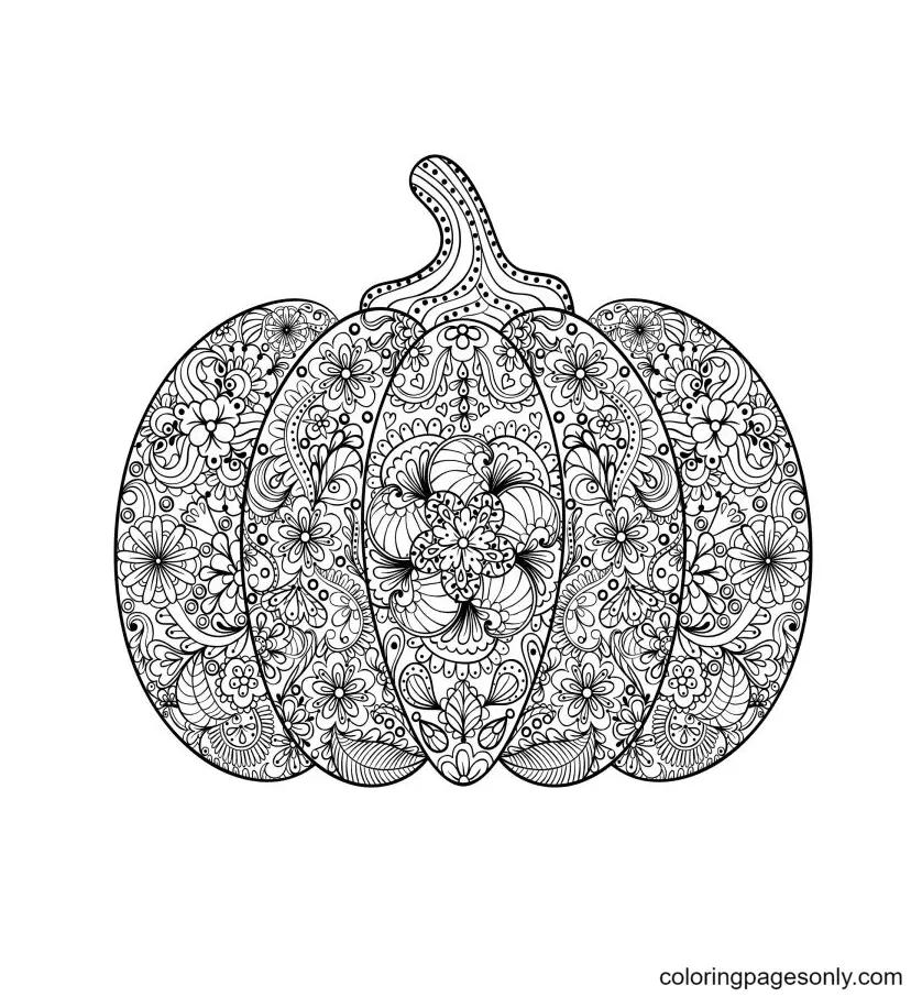 Halloween Pumpkin Coloring Pages 44
