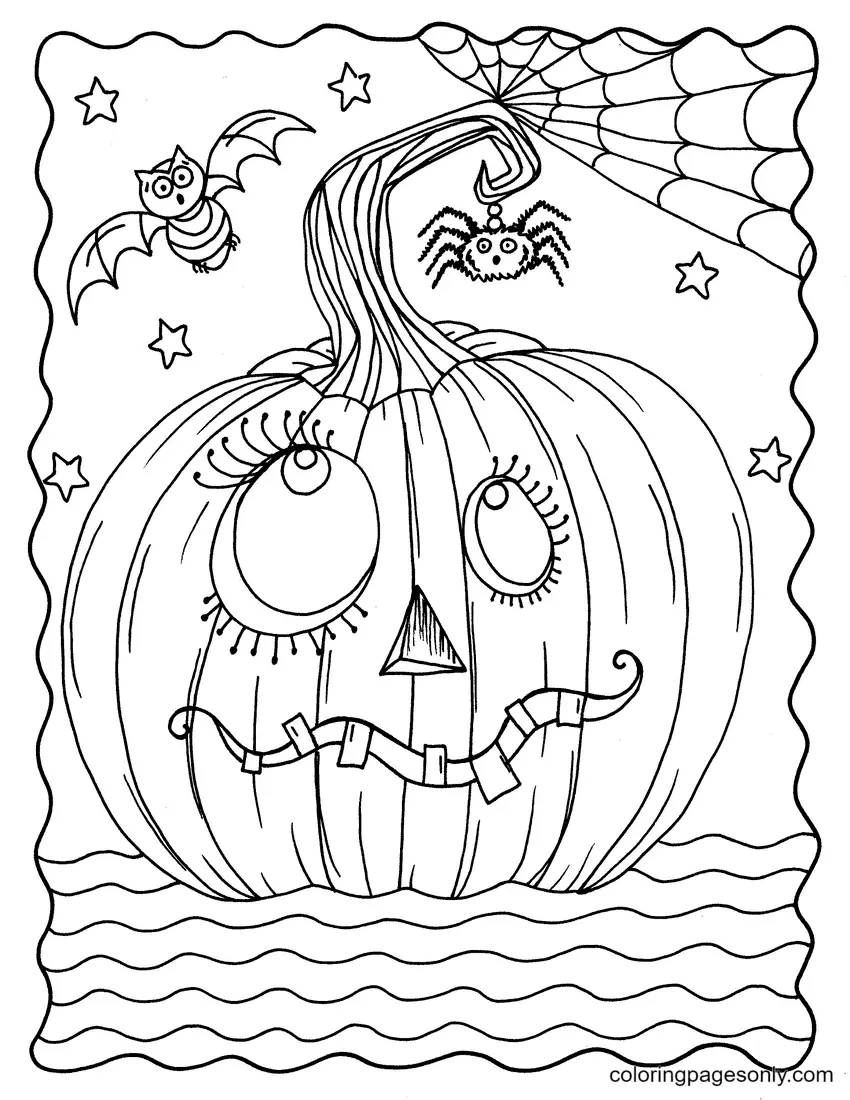 Halloween Pumpkin Coloring Pages 56