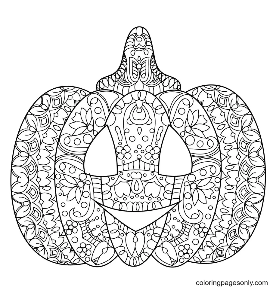 Halloween Pumpkin Coloring Pages 60