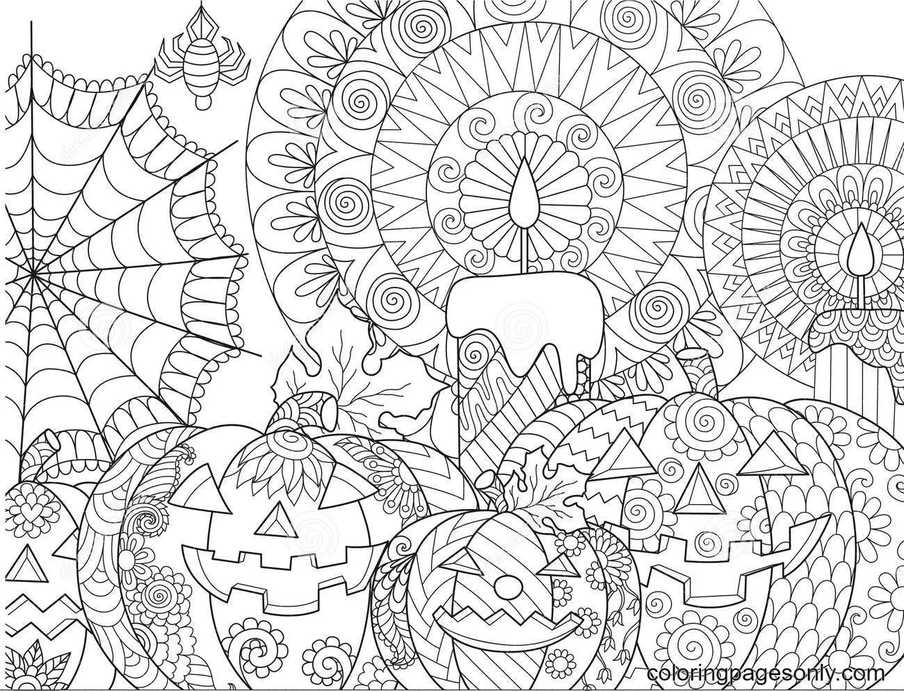 Halloween Pumpkin Coloring Pages 61