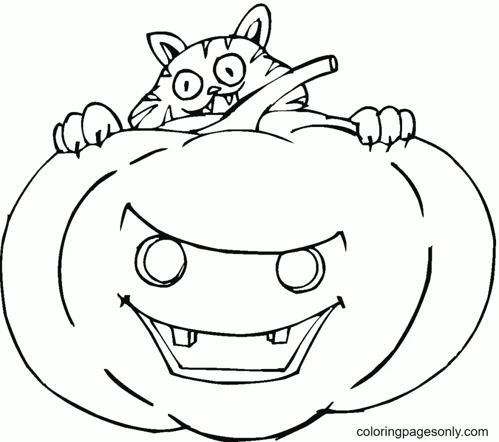 Halloween Pumpkin Coloring Pages 67