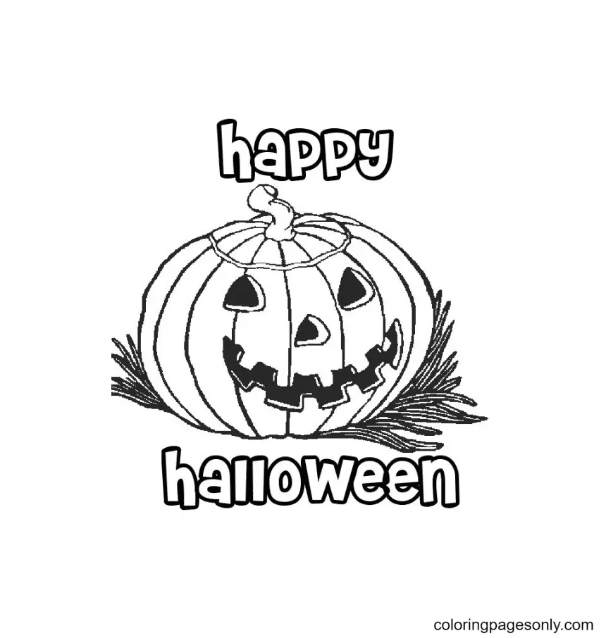 Halloween Pumpkin Coloring Pages 69