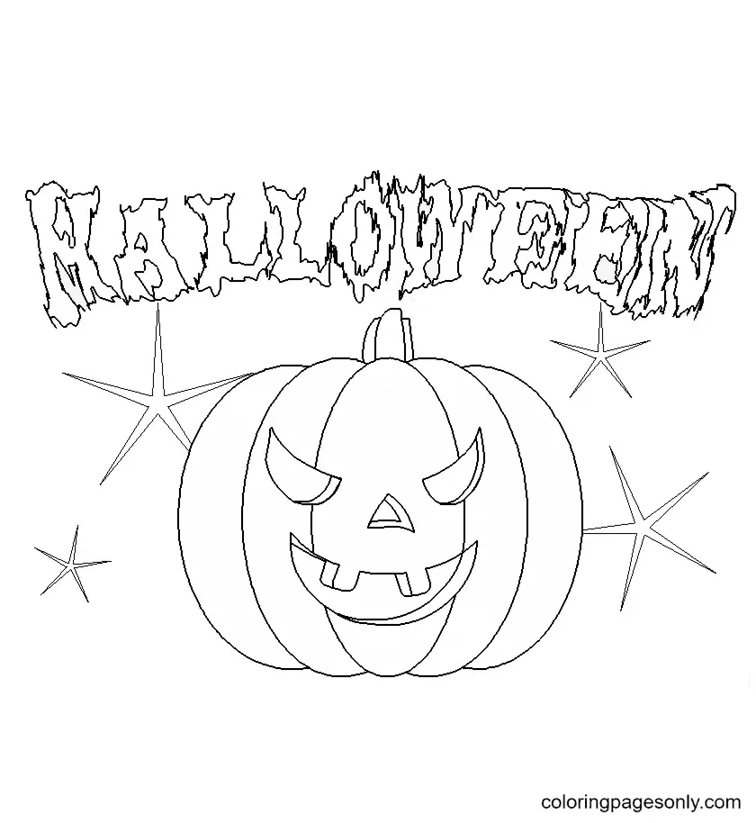 Halloween Pumpkin Coloring Pages 70