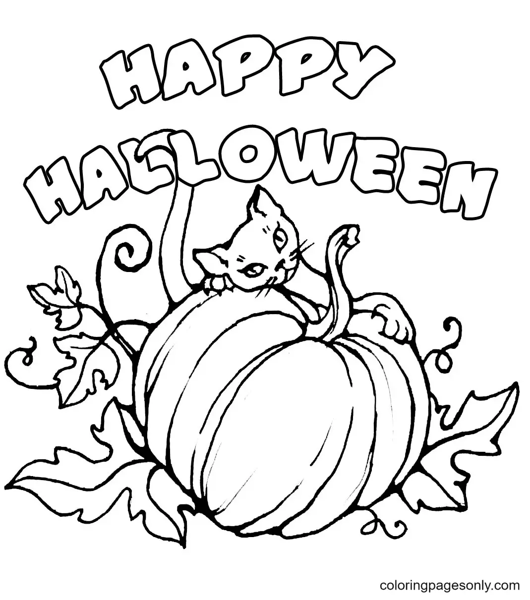 Halloween Pumpkin Coloring Pages 75