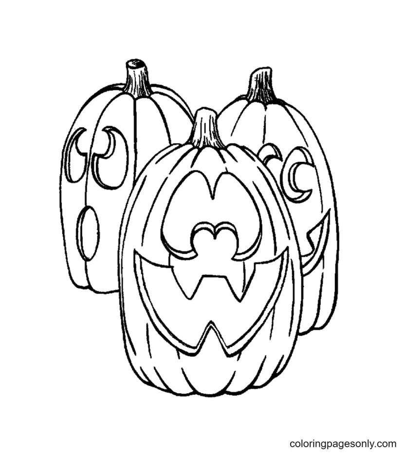 Halloween Pumpkin Coloring Pages 76