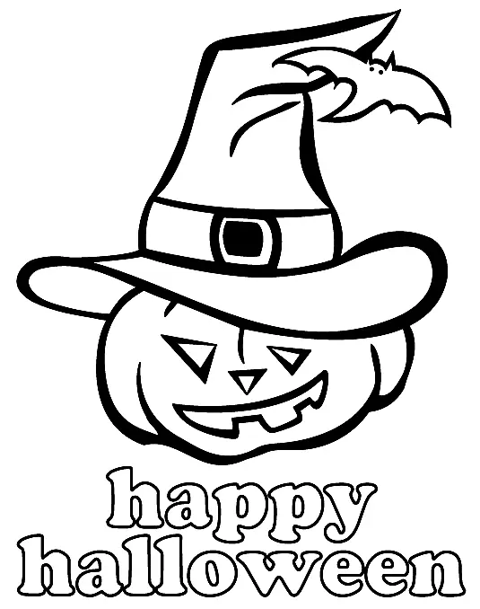 Halloween Pumpkin Coloring Pages 8