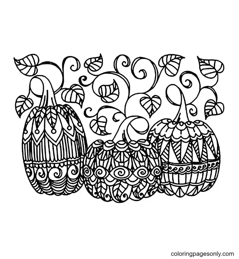 Halloween Pumpkin Coloring Pages 85