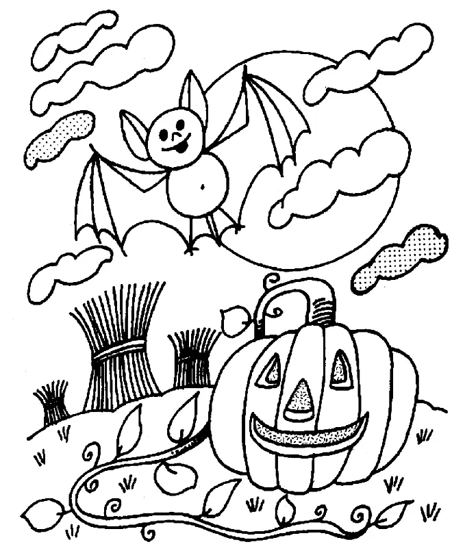 Halloween Pumpkin Coloring Pages 9