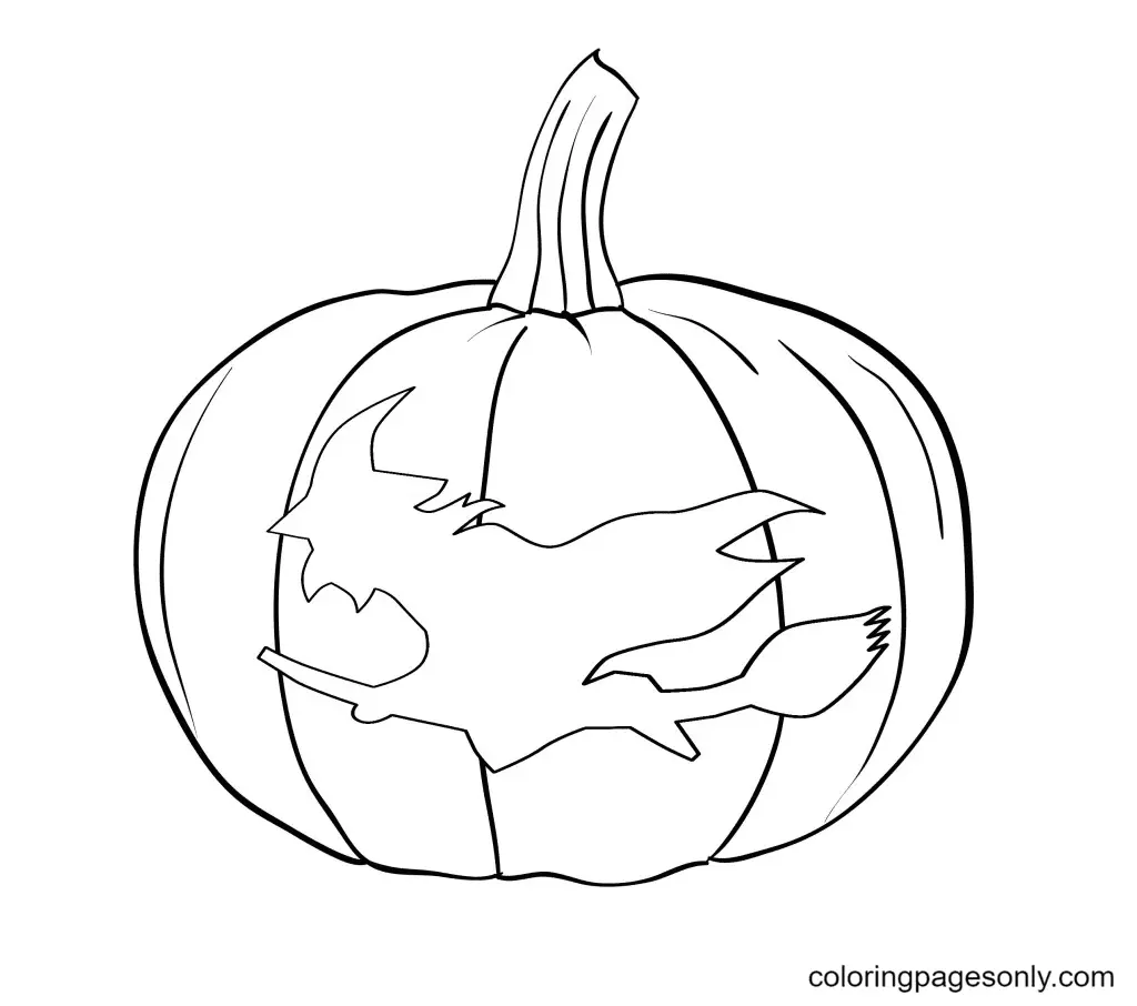 Halloween Pumpkin Coloring Pages 93