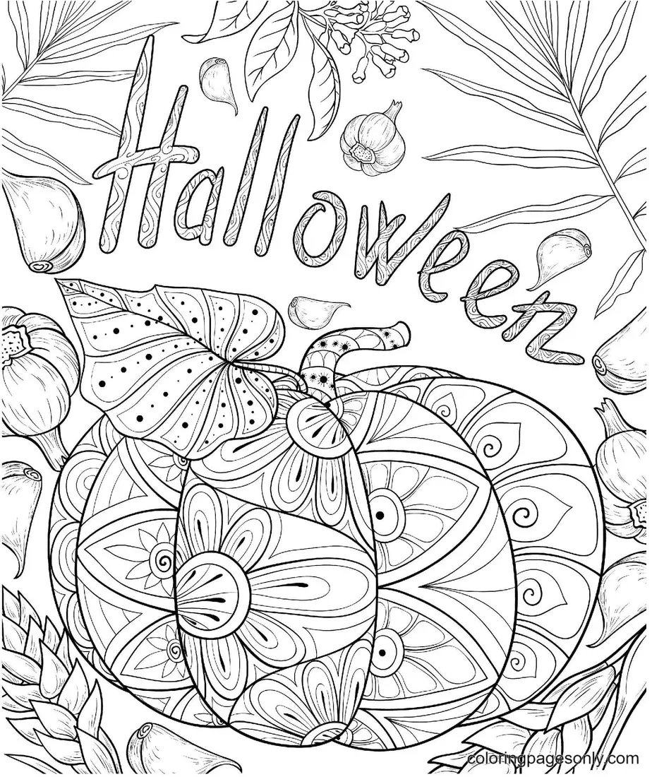 Halloween Pumpkin Coloring Pages 96