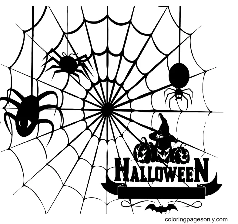 Halloween-Spinnen-Ausmalbilder 18