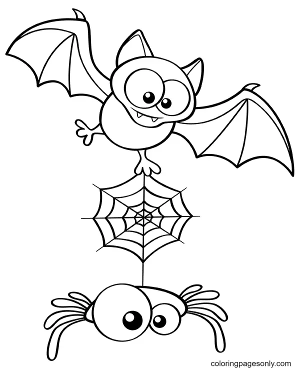 Halloween-Spinnen-Ausmalbilder 6