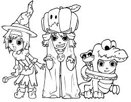 Desenhos de Bruxa de Halloween Para Colorir 44