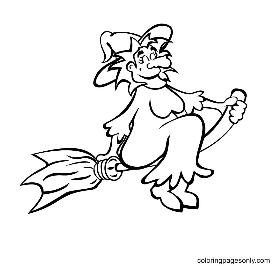 Desenhos de Bruxa de Halloween Para Colorir 55