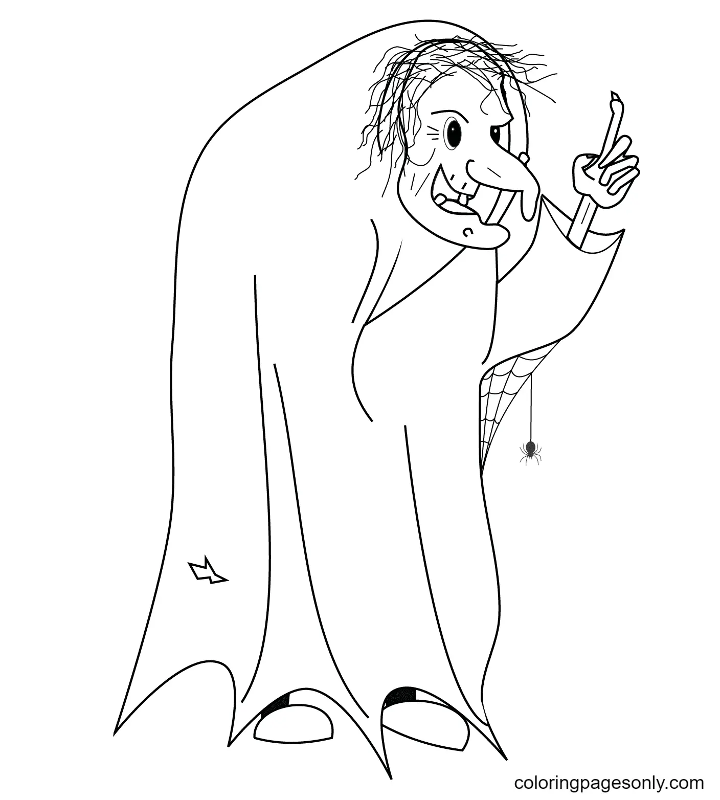 Desenhos de Bruxa de Halloween Para Colorir 64