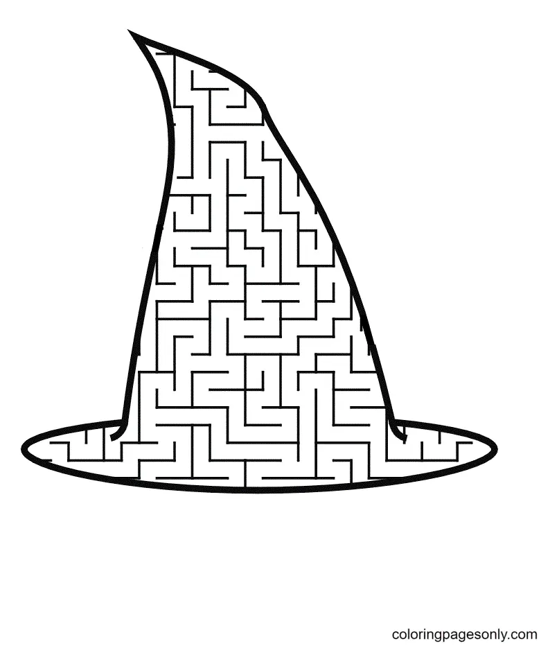 Desenhos de Bruxa de Halloween Para Colorir 66