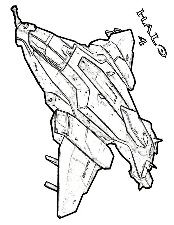 Desenhos de Halo Para Colorir 17