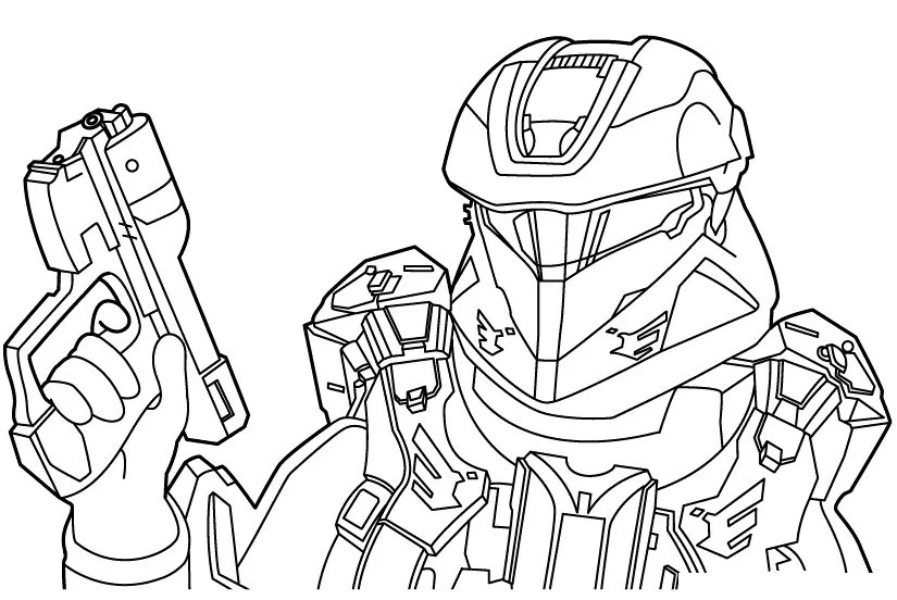 Desenhos de Halo Para Colorir 21