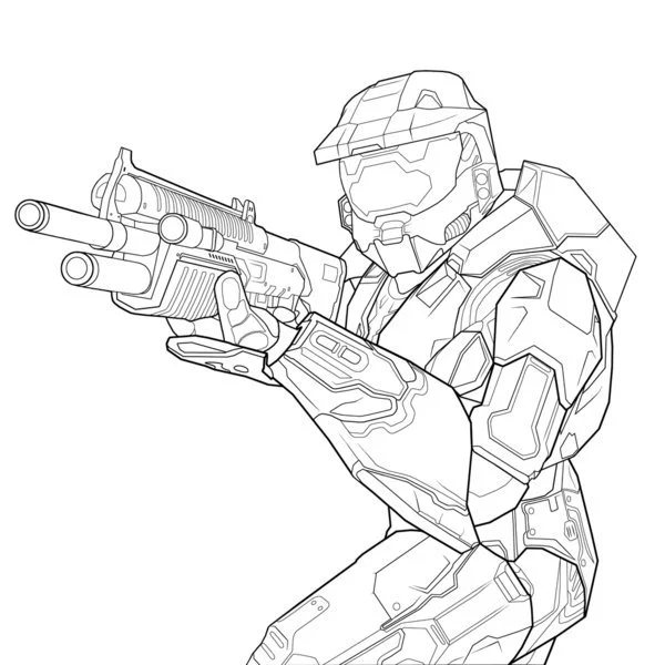 Desenhos de Halo Para Colorir 22