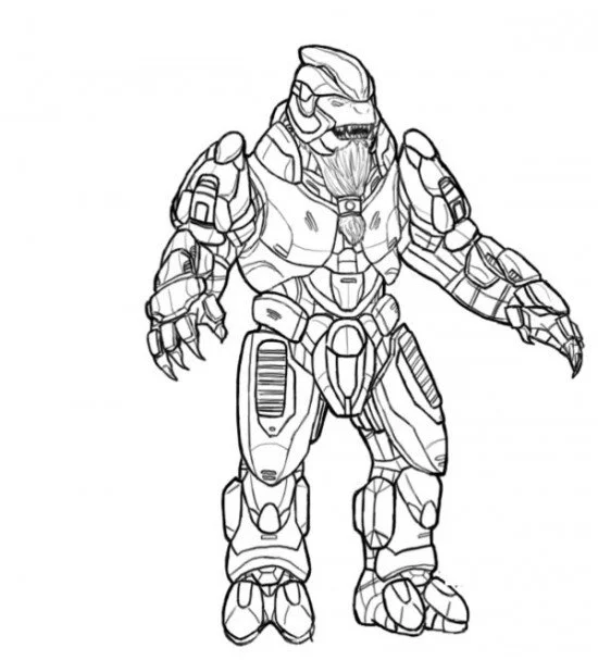 Desenhos de Halo Para Colorir 25