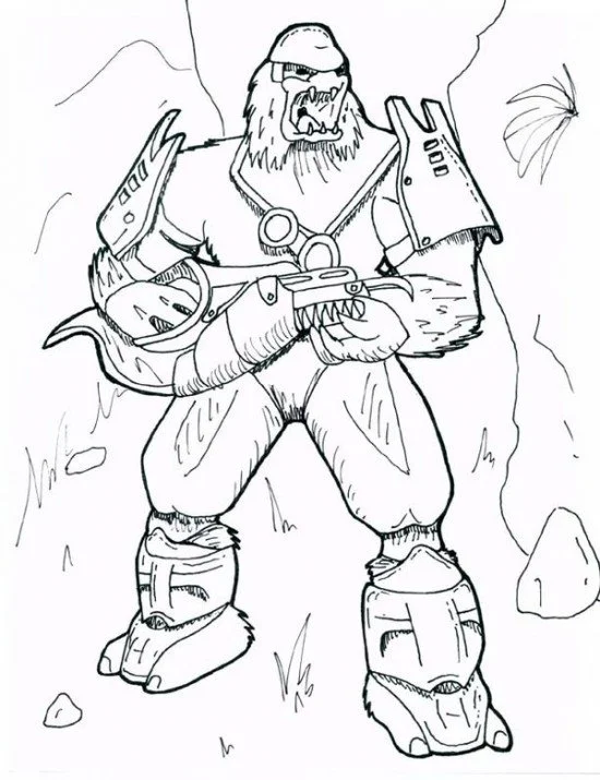 Desenhos de Halo Para Colorir 30