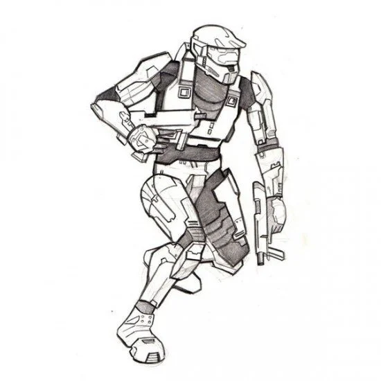 Desenhos de Halo Para Colorir 39