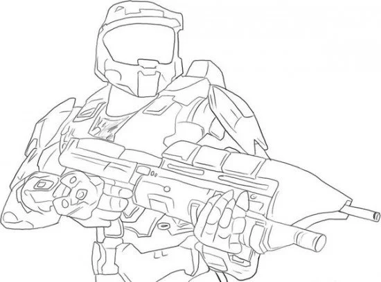 Desenhos de Halo Para Colorir 43