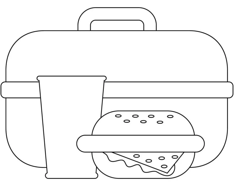 Hamburger Coloring Pages 10