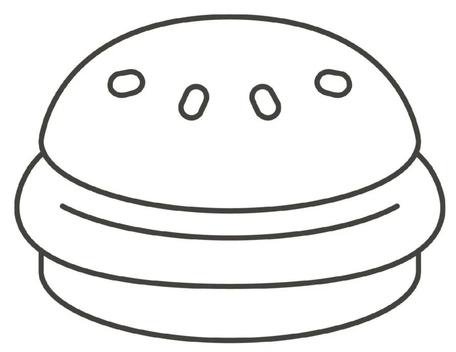 Hamburger Coloring Pages 26