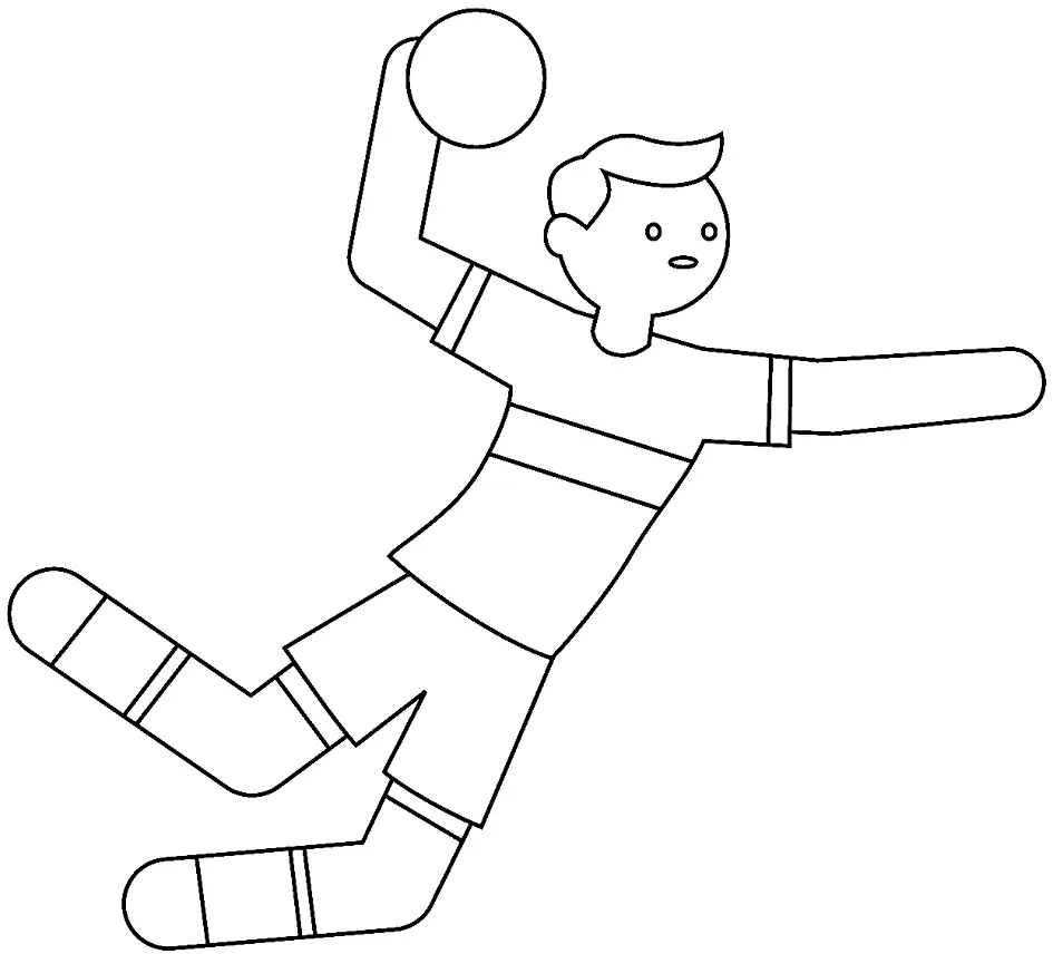 Handball Coloring Pages 15