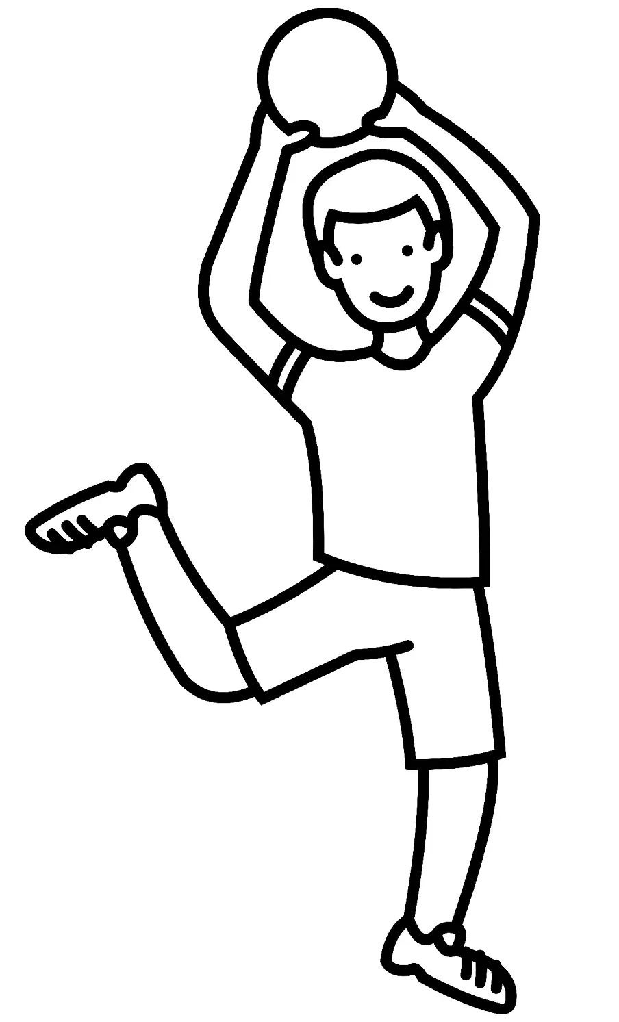 Handball Coloring Pages 16