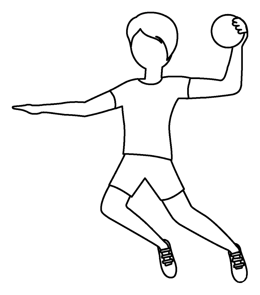 Handball Coloring Pages 18