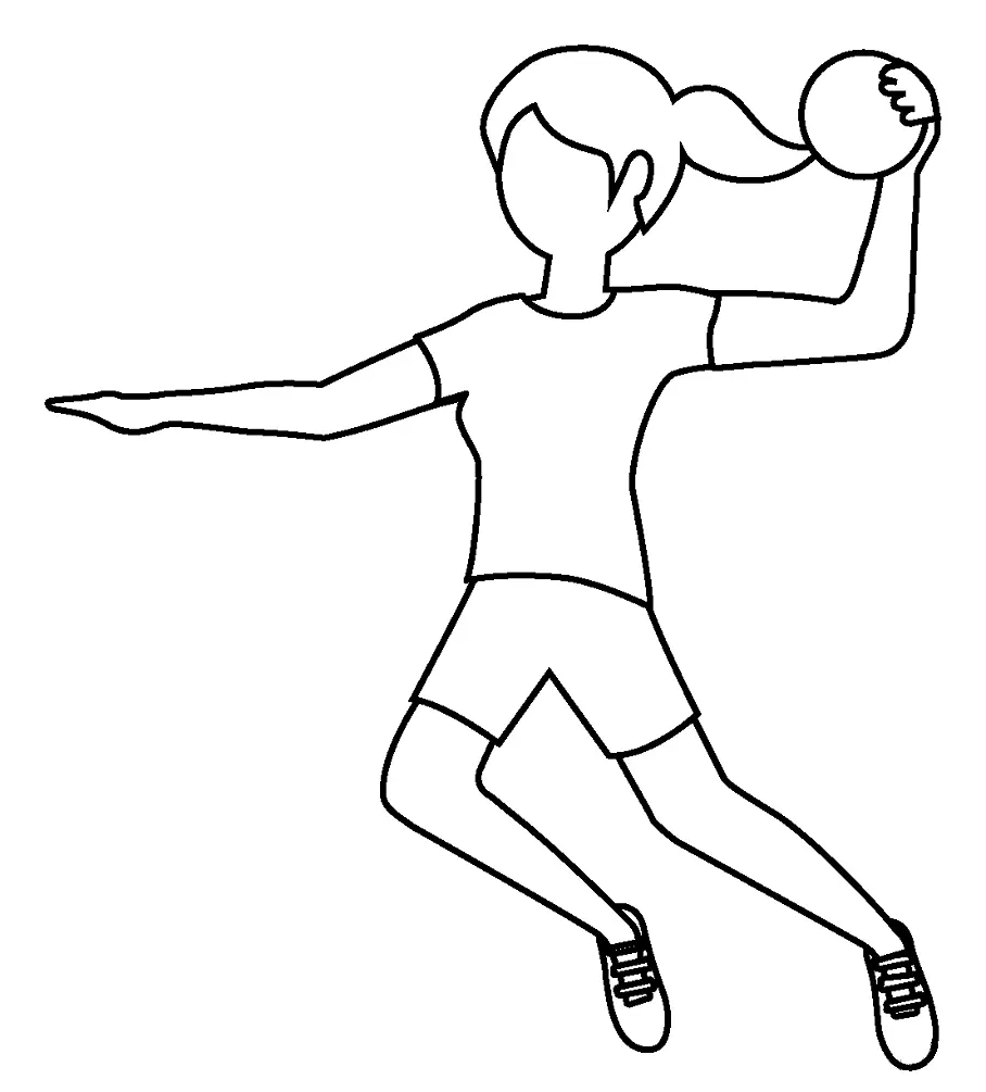 Handball Coloring Pages 21