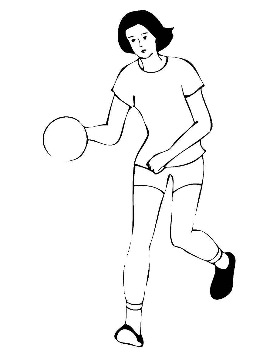 Handball Coloring Pages 22