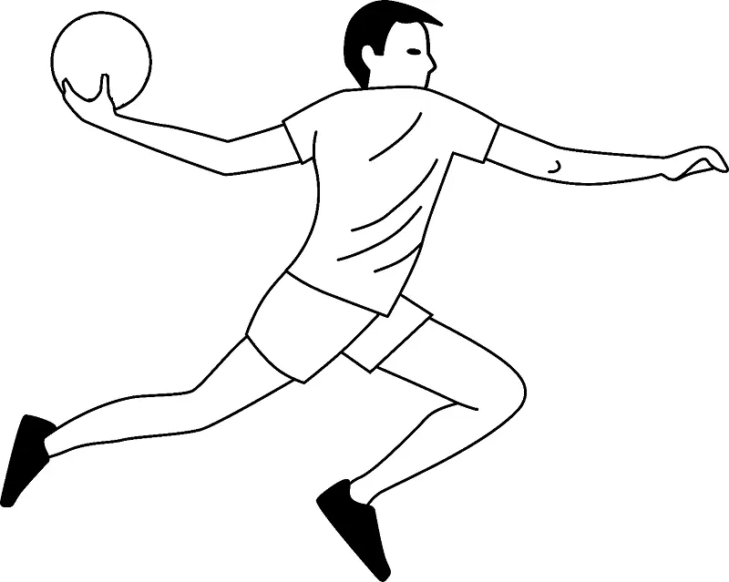 Handball Ausmalbilder