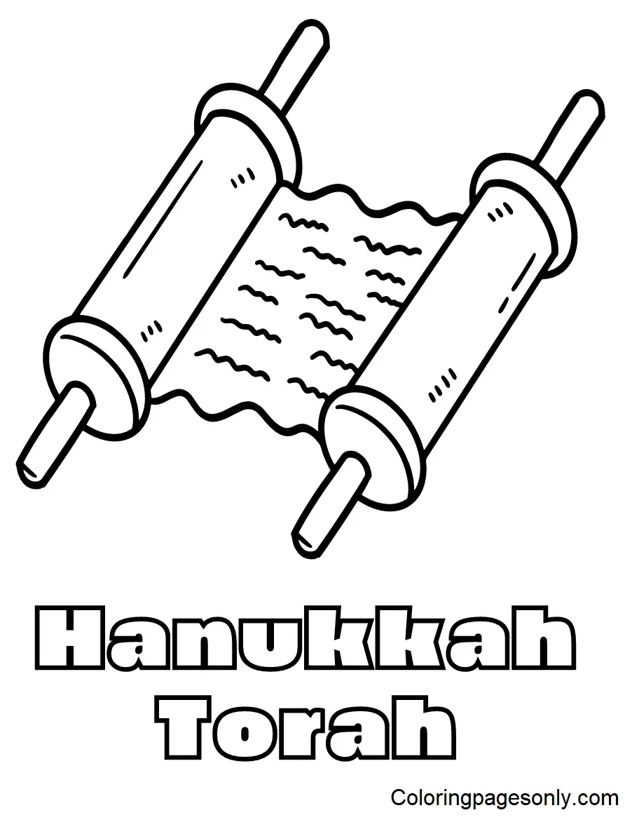 Hanukkah Coloring Pages 15