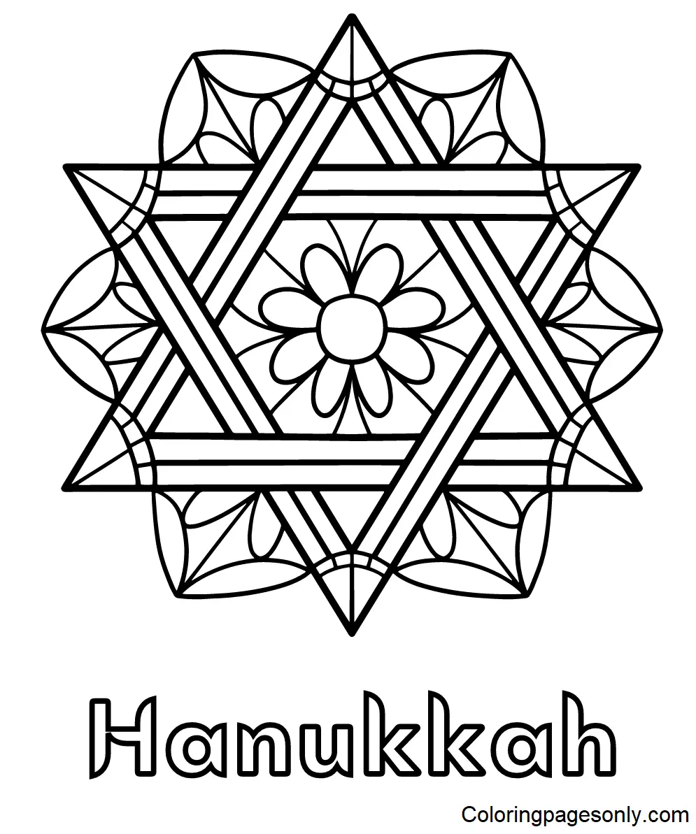 Hanukkah Coloring Pages 19