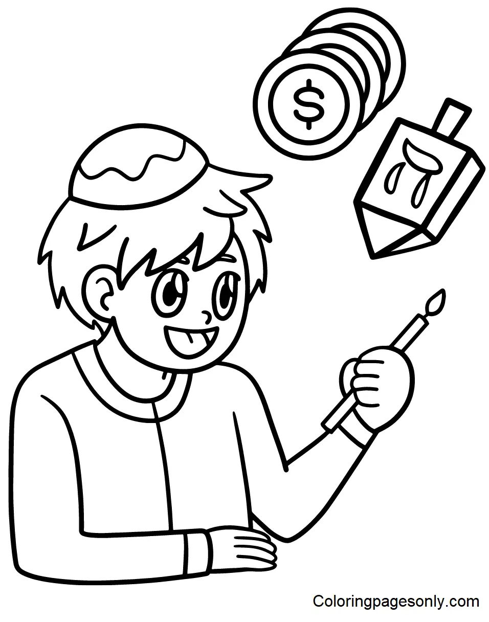 Hanukkah Coloring Pages 20