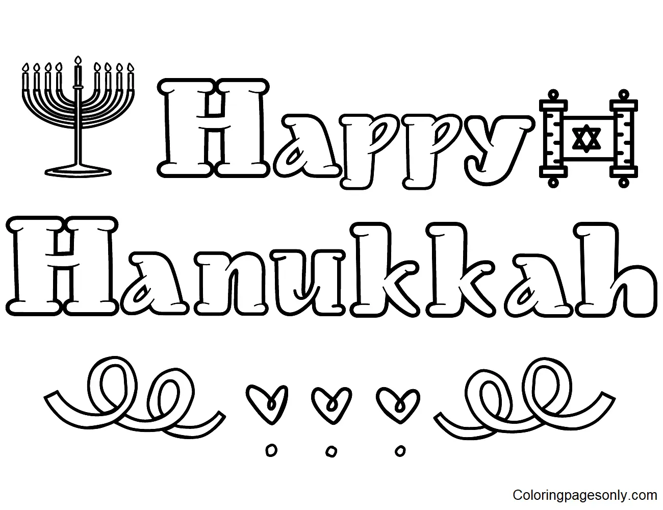 Hanukkah Coloring Pages 25