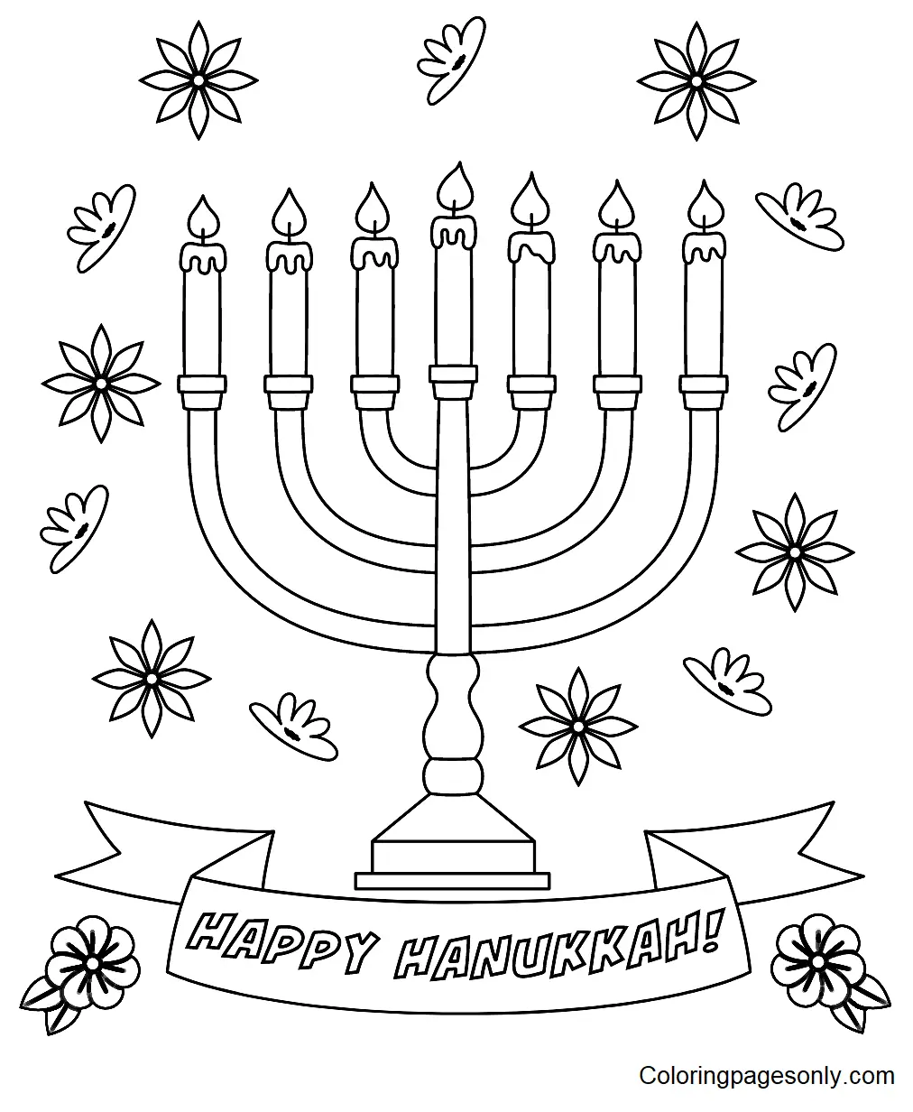 Hanukkah Coloring Pages 3