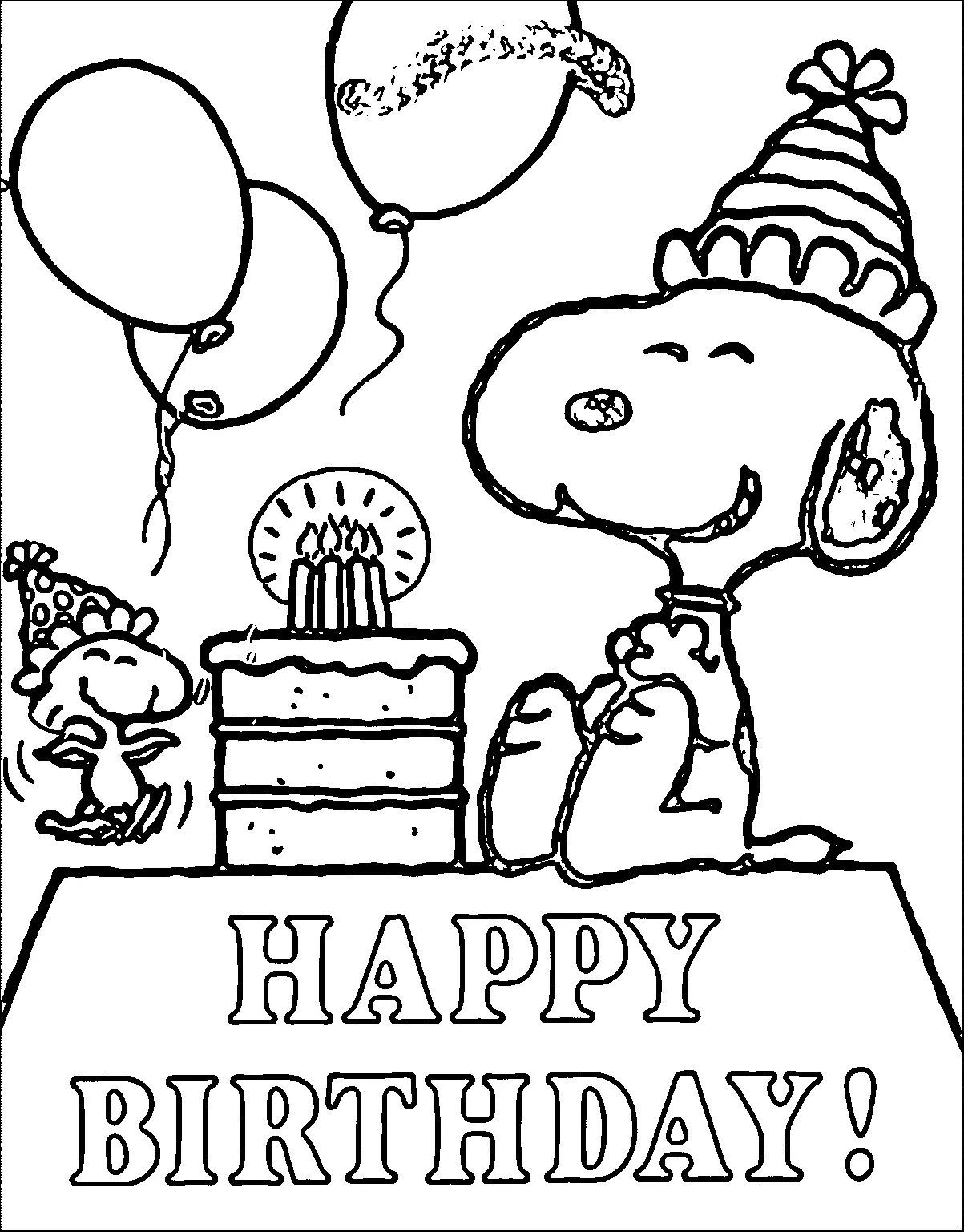 Desenhos de Happy Birthday Para Colorir 47