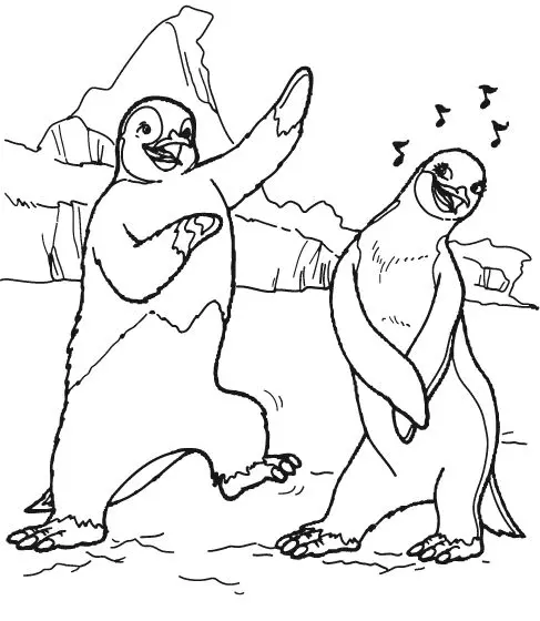 Happy Feet Ausmalbilder 1
