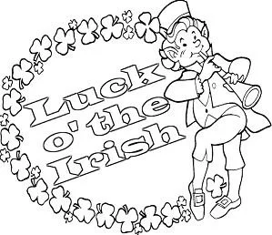 Happy St Patricks Day Coloring Pages 3