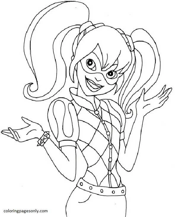 Harley Quinn Para Colorear 12