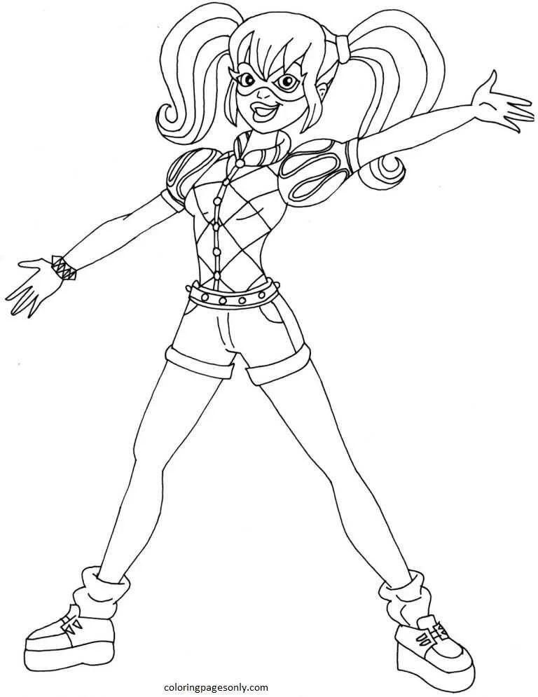 Harley Quinn Para Colorear 35