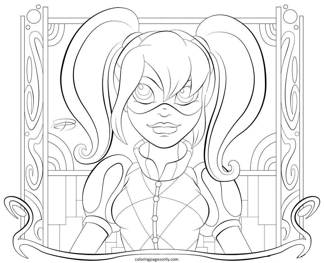 Harley Quinn Para Colorear 40