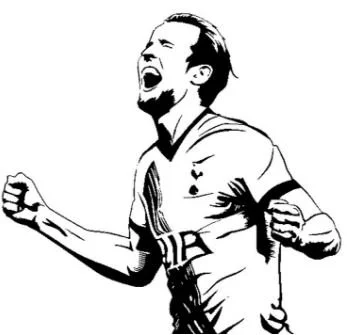 Harry Kane Coloring Pages 4