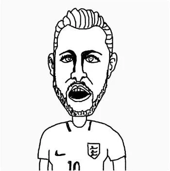 Harry Kane Coloring Pages 7