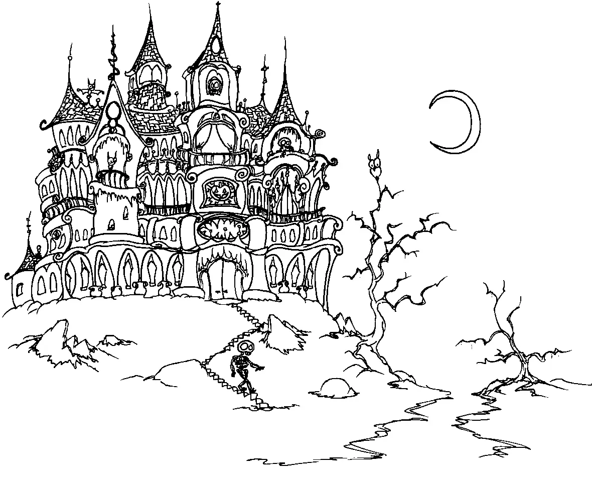 Haunted House Ausmalbilder 17