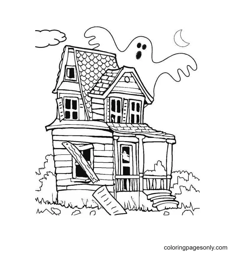 Haunted House Ausmalbilder 23